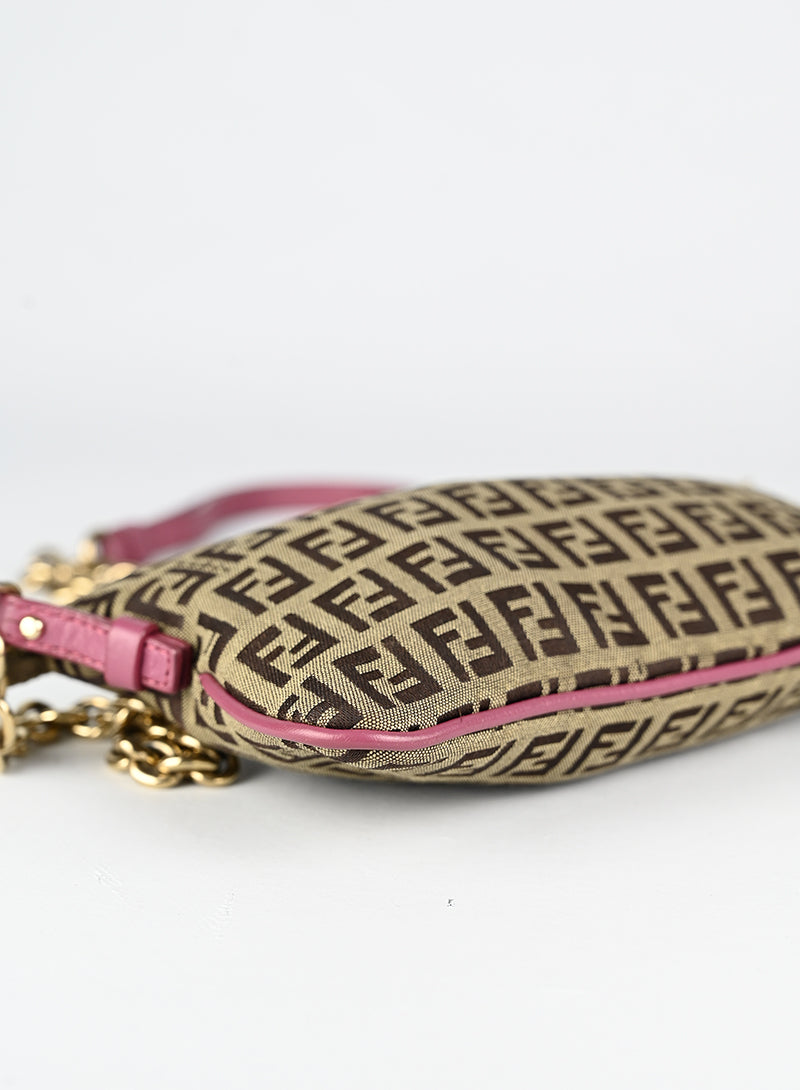 Fendi Borsa in tessuto Zucca beige