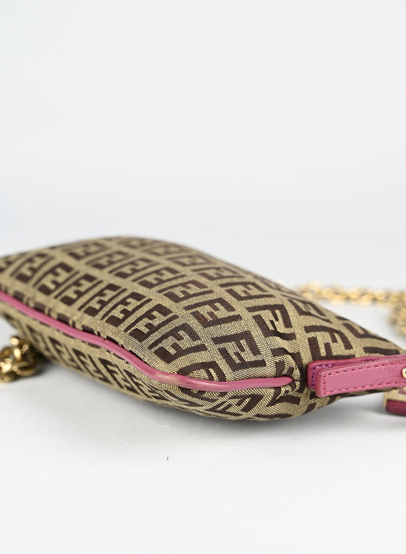 Fendi Borsa in tessuto Zucca beige