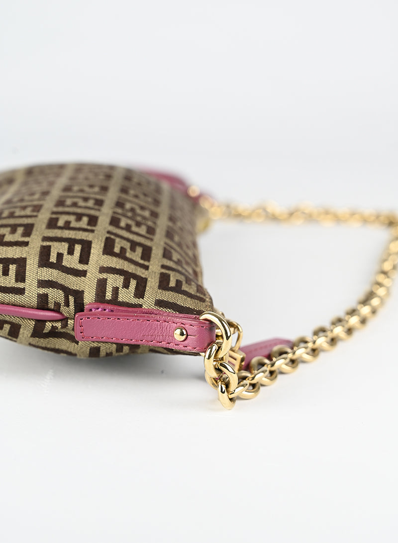 Fendi Borsa in tessuto Zucca beige