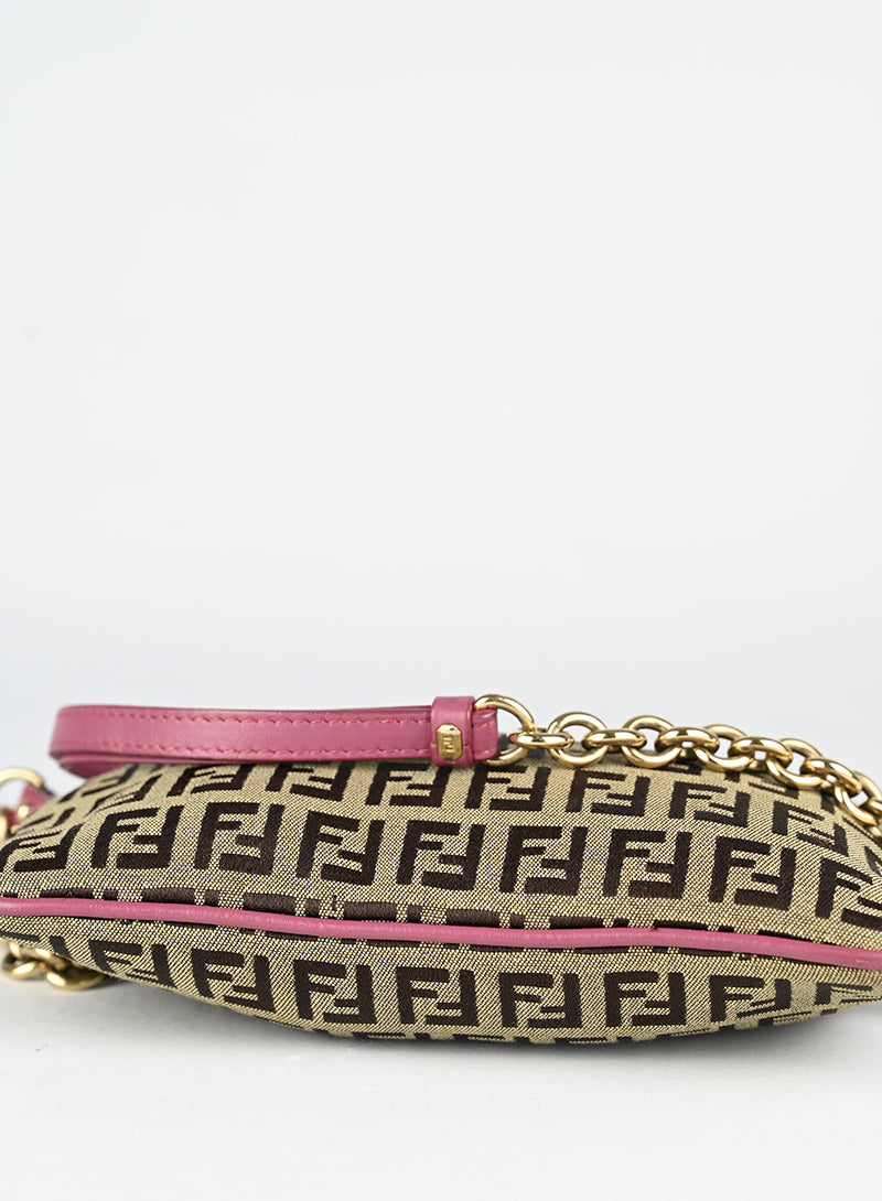 Fendi Borsa in tessuto Zucca beige