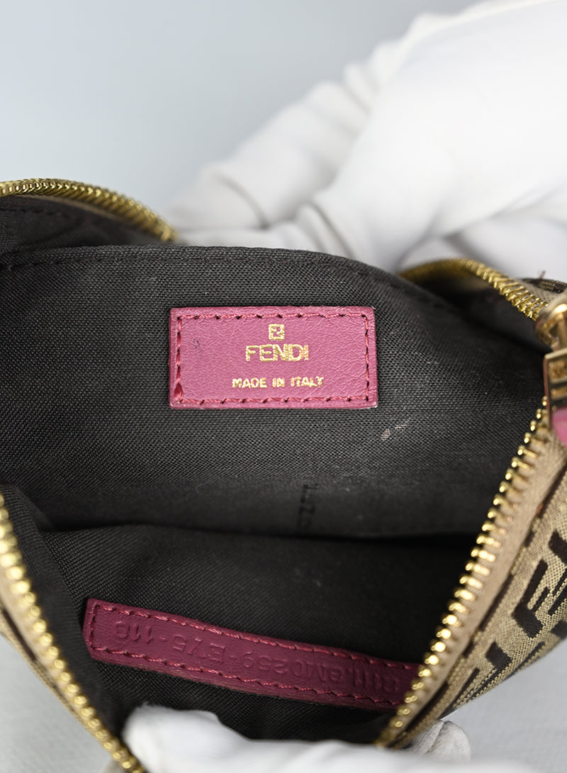 Fendi Borsa in tessuto Zucca beige