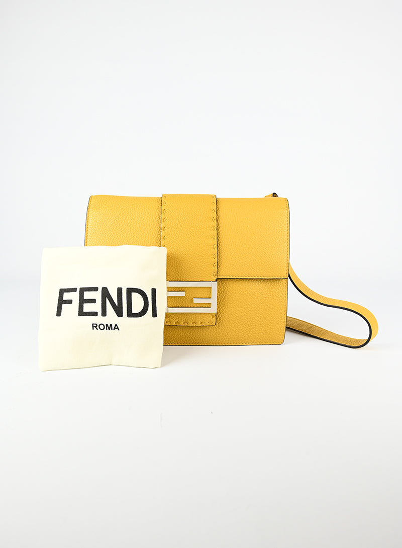 Fendi Borsa a tracolla gialla