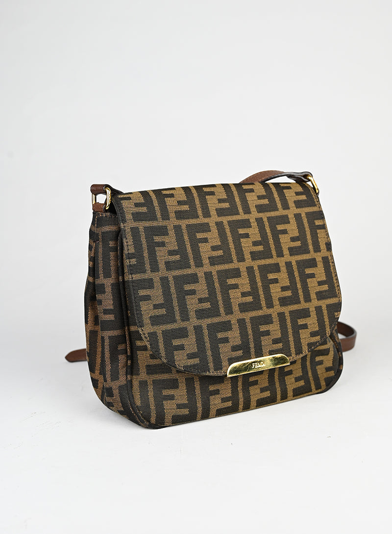 Fendi Borsa in tessuto Zucca marrone -  lesleyluxuryvintage