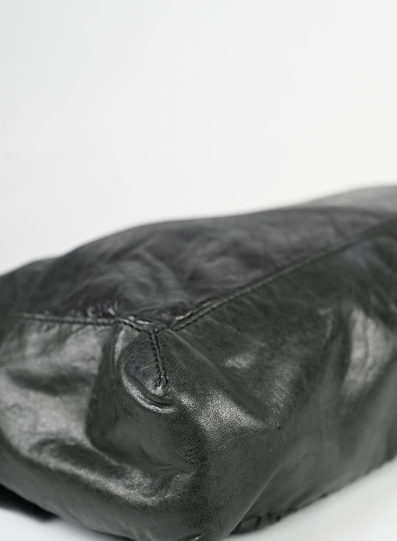Fendi Borsa Maxi Baguette in pelle nera -  lesleyluxuryvintage