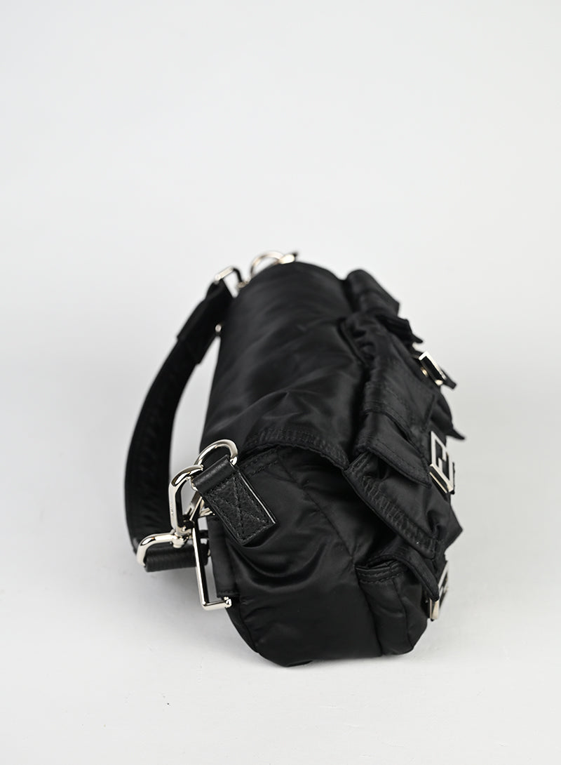 Fendi Borsa Multipocket Baguette ECONYL Nera