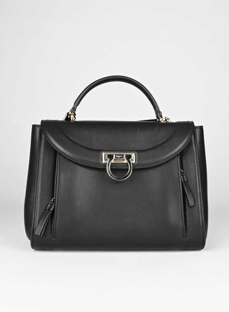 Ferragamo Borsa Sophia in pelle nerax