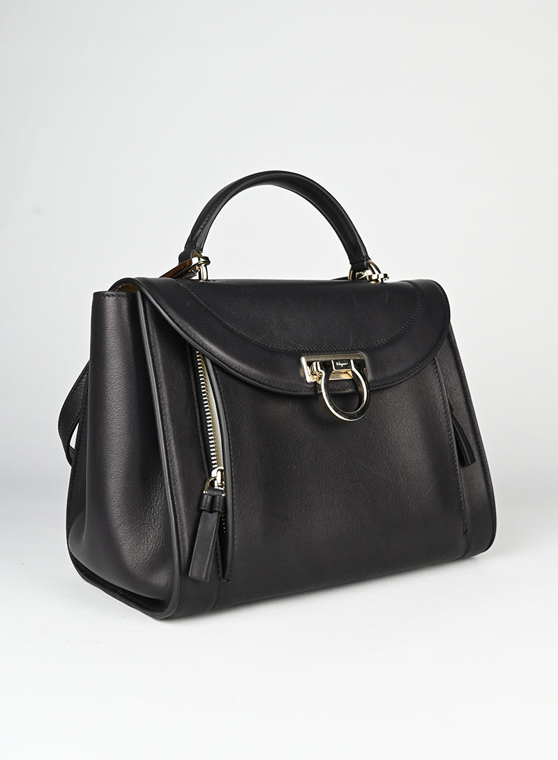 Ferragamo Borsa Sophia in pelle nerax