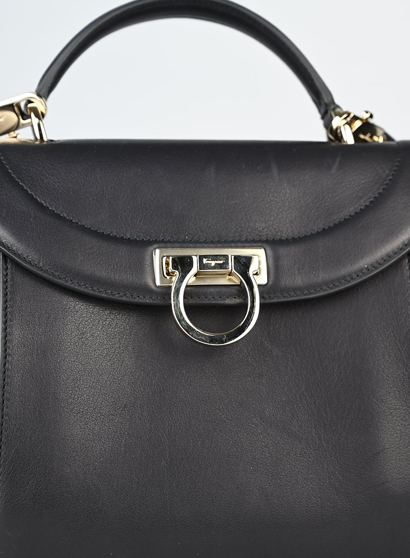 Ferragamo Borsa Sophia in pelle nerax
