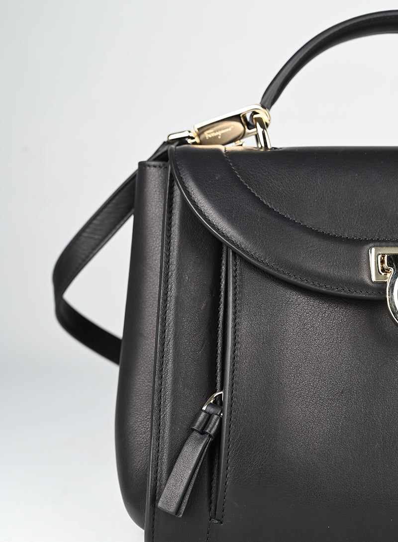 Ferragamo Borsa Sophia in pelle nerax