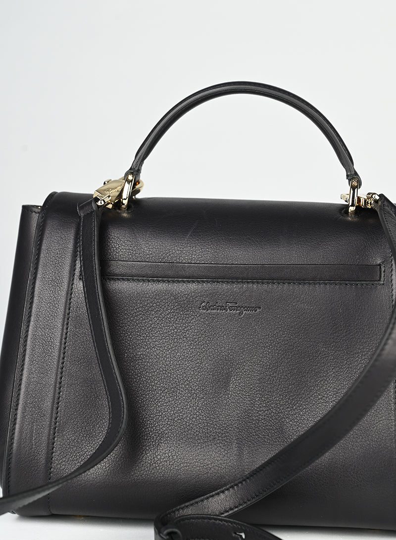 Ferragamo Borsa Sophia in pelle nerax