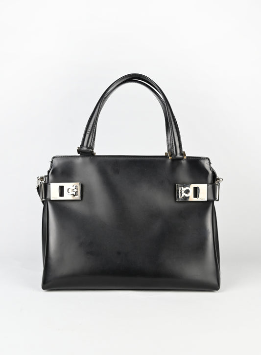 Ferragamo Borsa in pelle nera