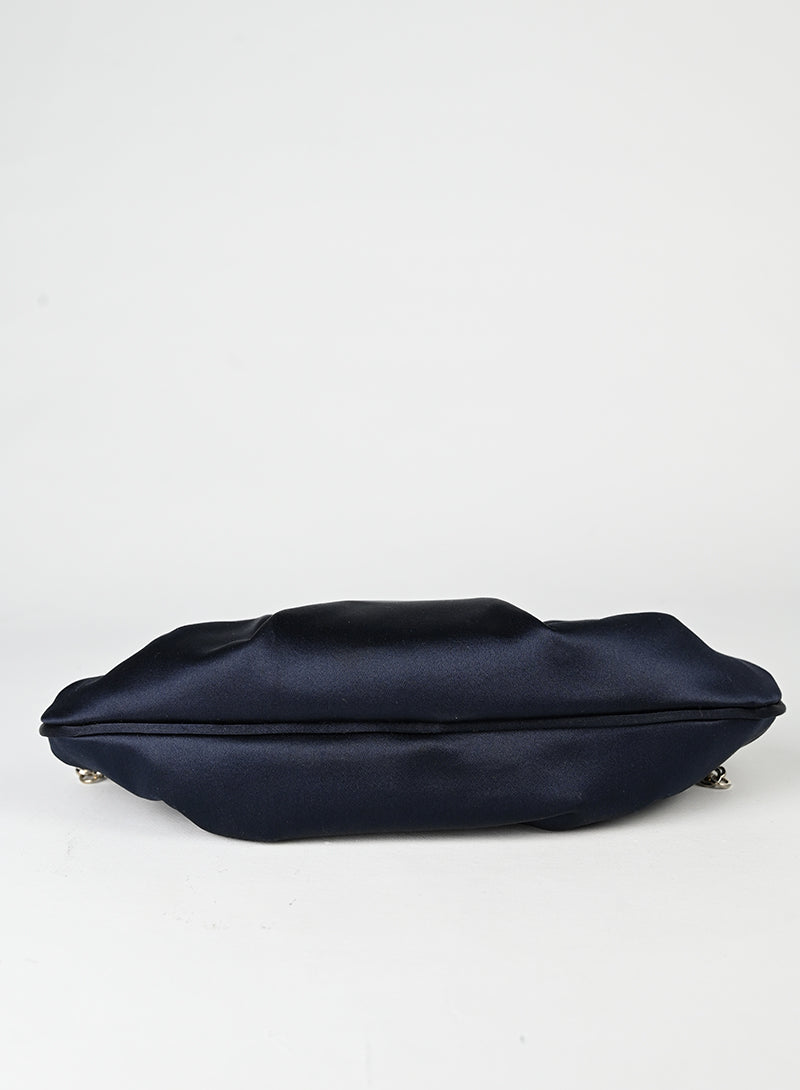 Salvatore Ferragamo Pochette in raso blu