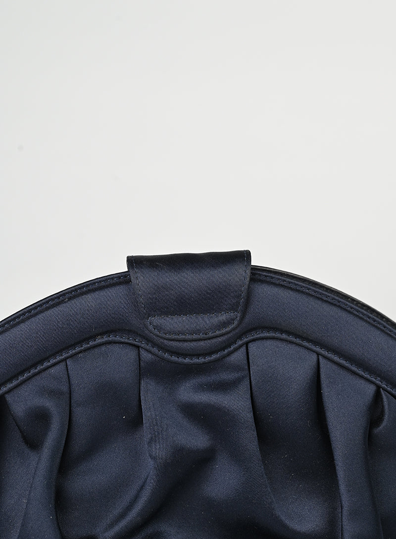 Salvatore Ferragamo Pochette in raso blu