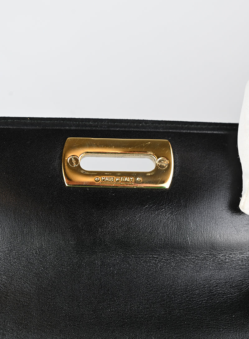 Salvatore Ferragamo Borsa a tracolla in suede nera