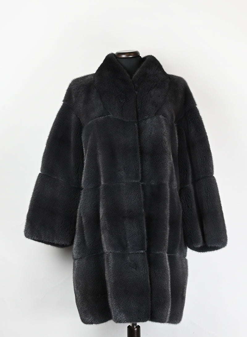 Genny Pelliccia blu scuro - Tg. 42