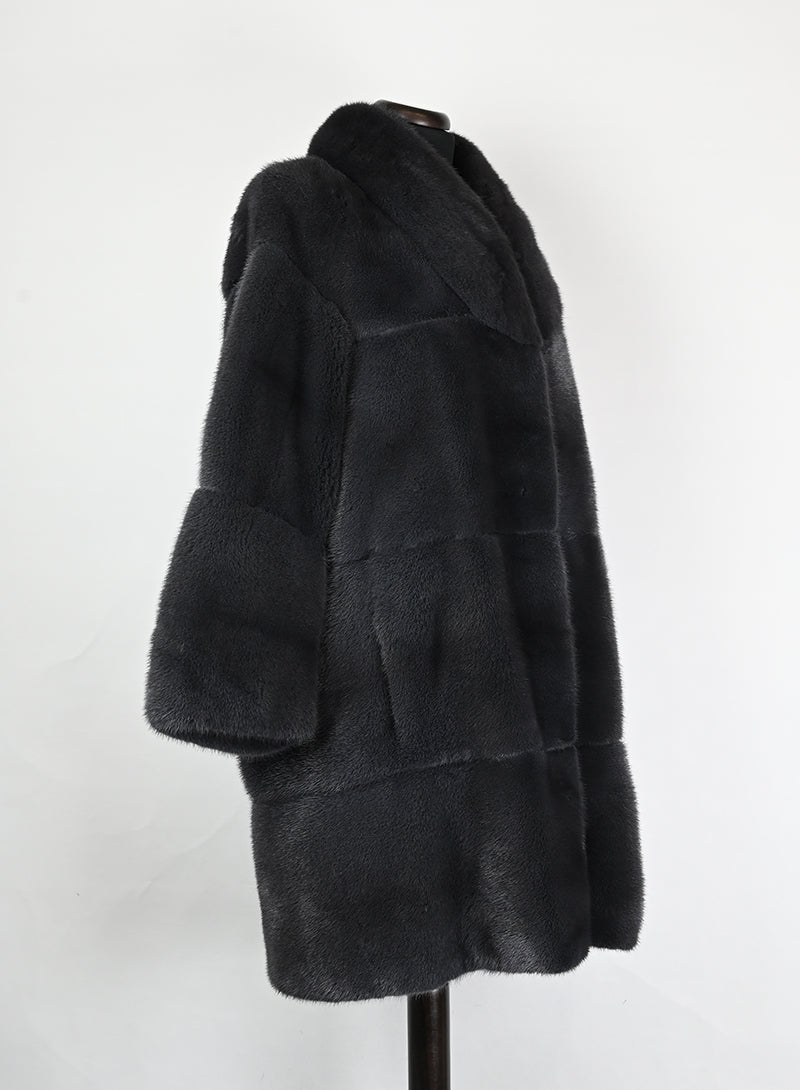 Genny Pelliccia blu scuro - Tg. 42