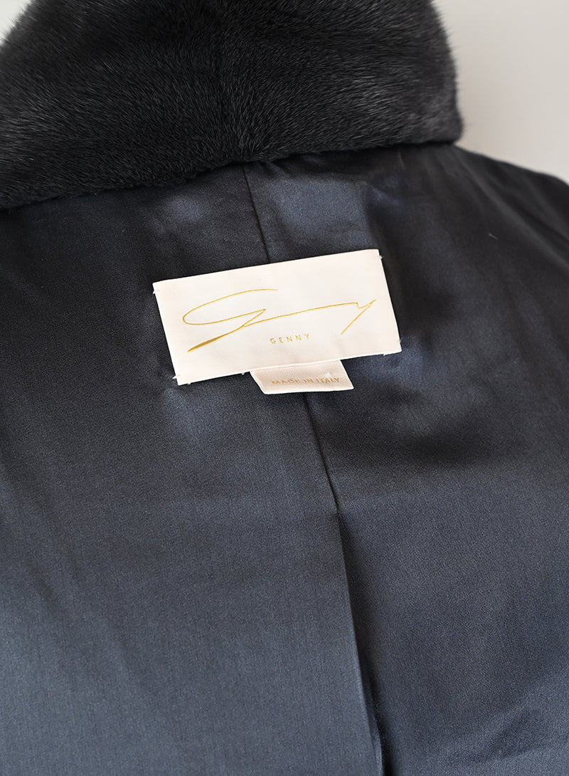 Genny Pelliccia blu scuro - Tg. 42