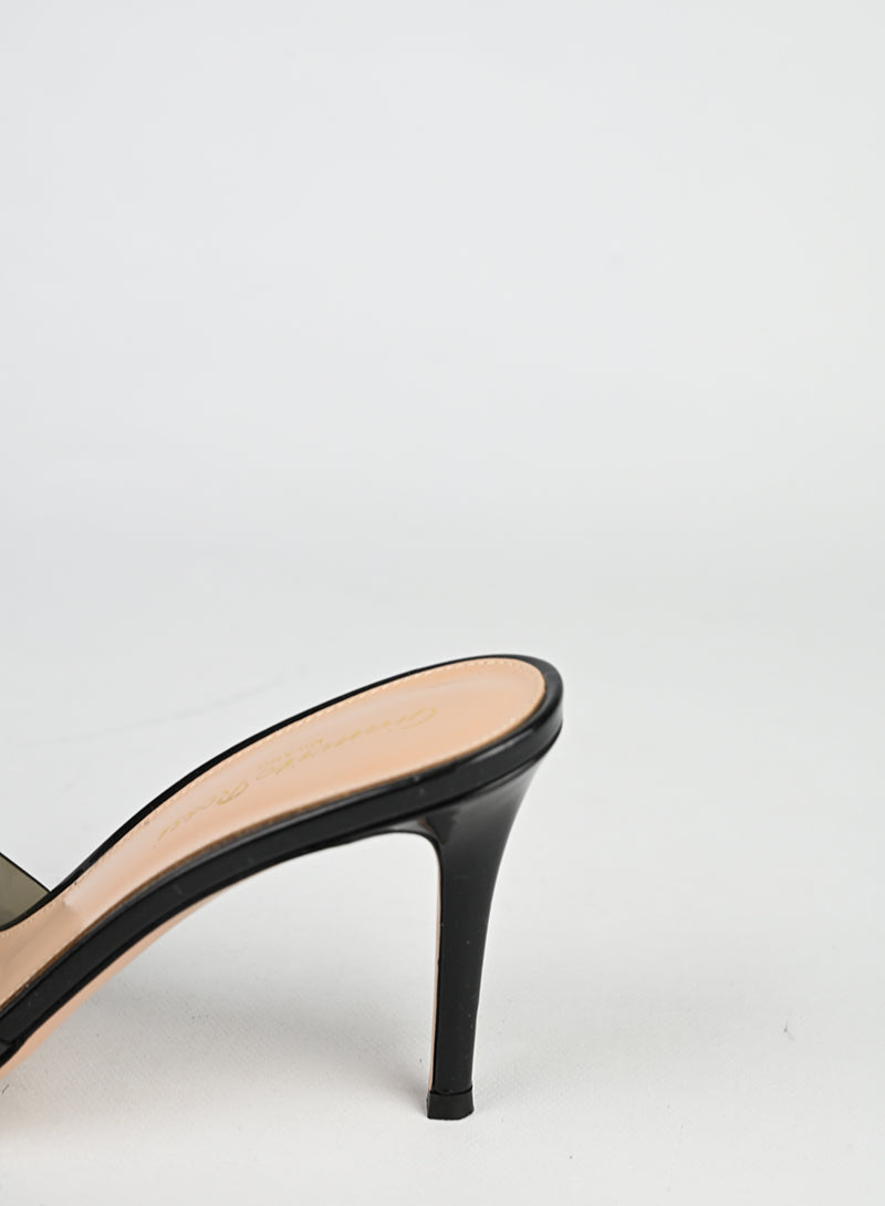 Gianvito Rossi Sabot Plexi Fumé Neri - N. 37 ½