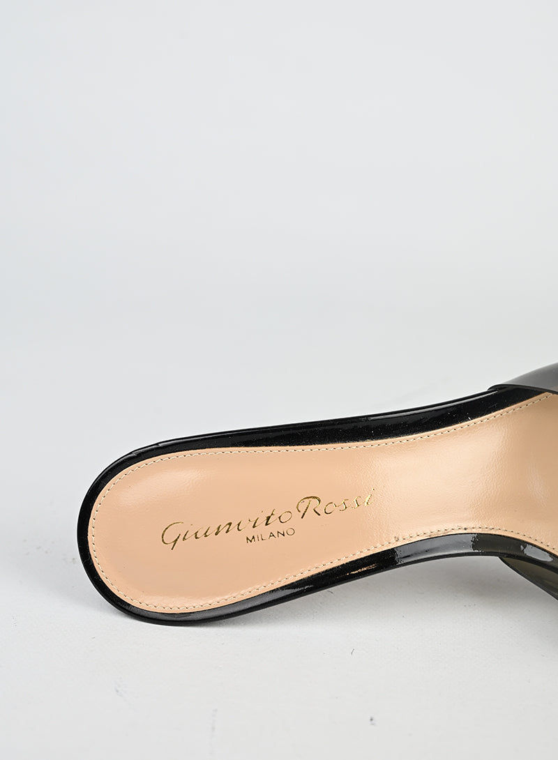 Gianvito Rossi Sabot Plexi Fumé Neri - N. 37 ½