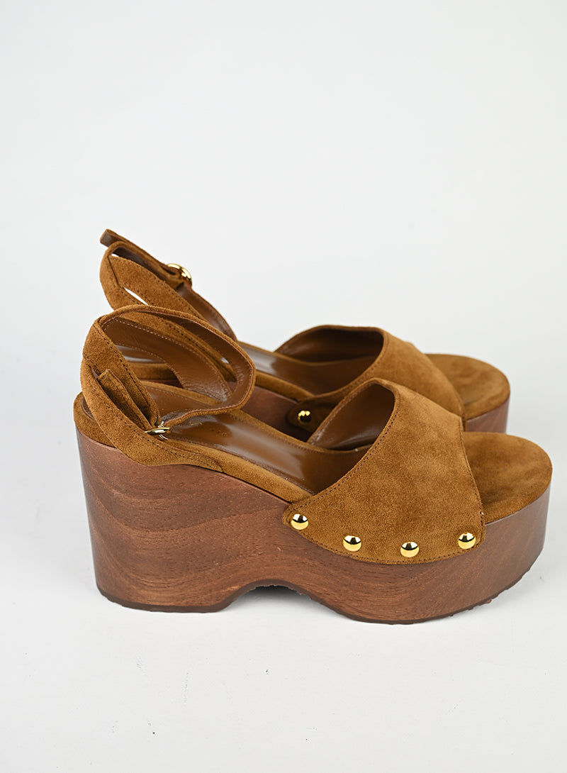 Gianvito Rossi Zeppe Cognac - N. 39 ½