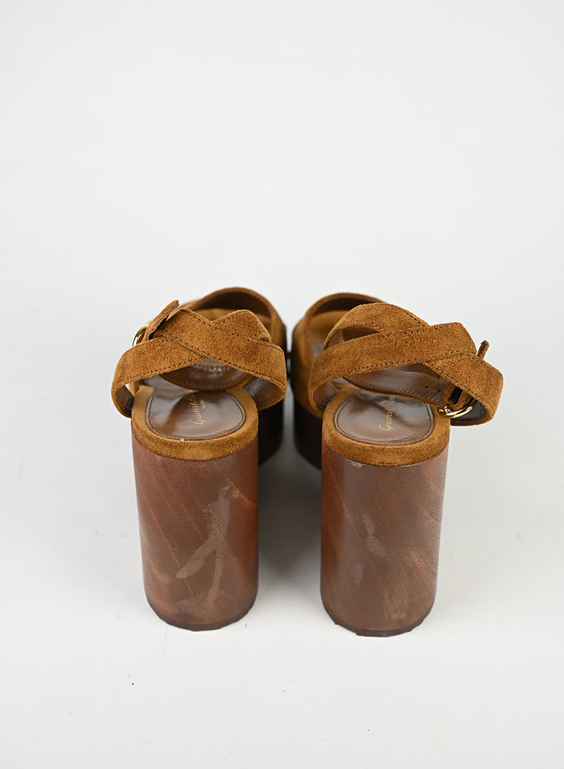 Gianvito Rossi Zeppe Cognac - N. 39 ½