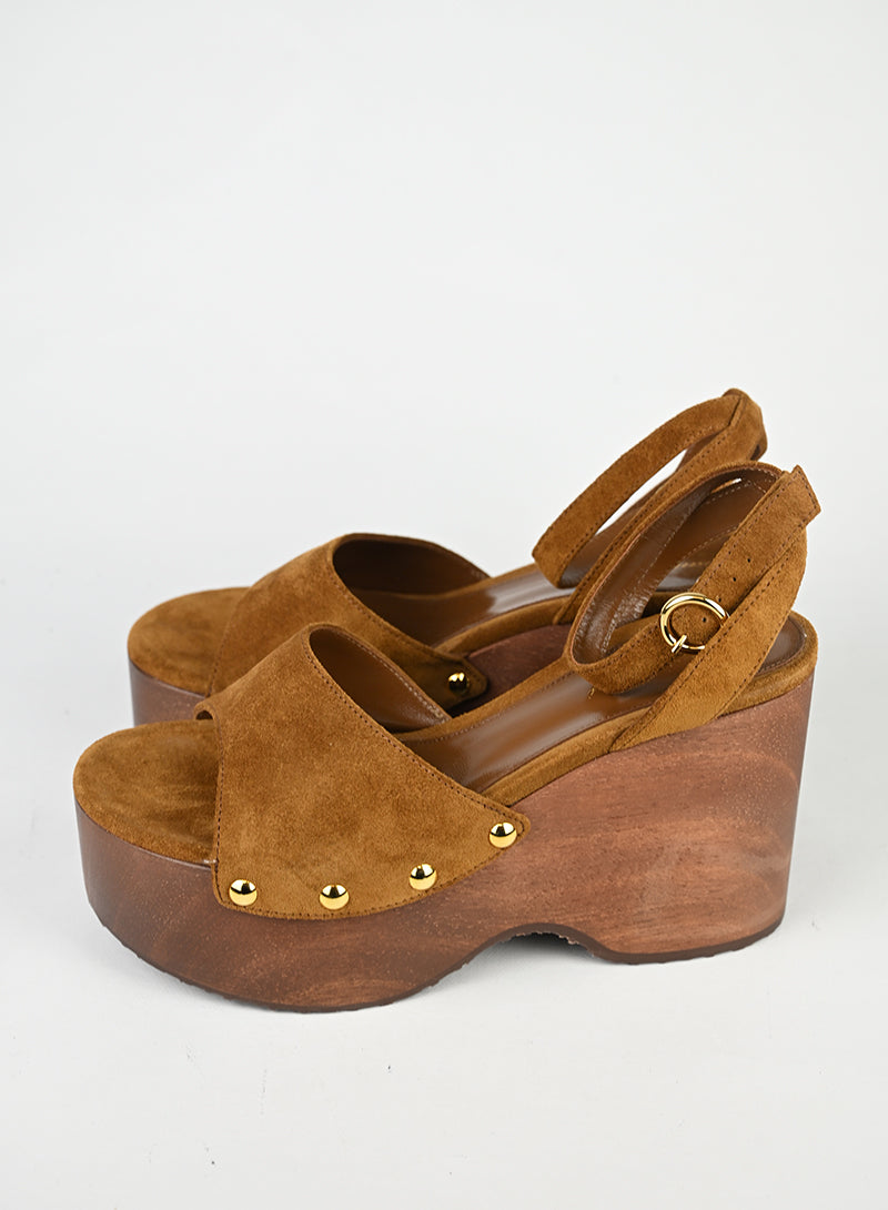 Gianvito Rossi Zeppe Cognac - N. 39 ½