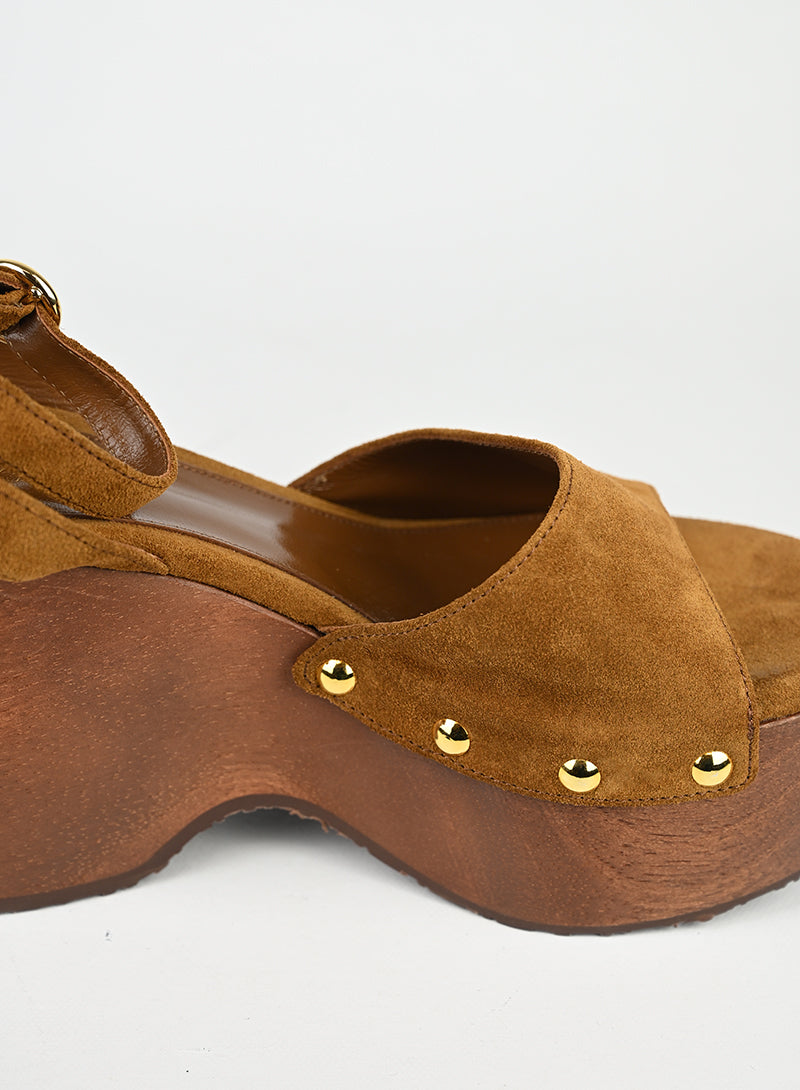 Gianvito Rossi Zeppe Cognac - N. 39 ½