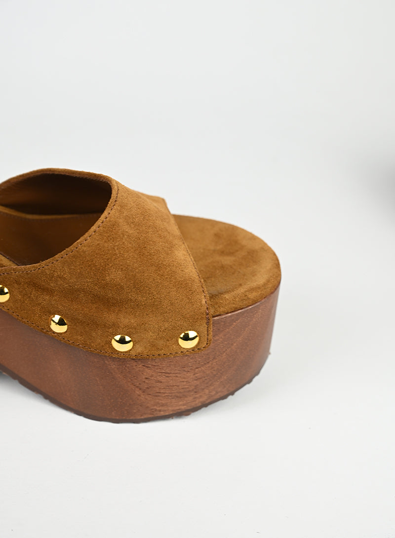 Gianvito Rossi Zeppe Cognac - N. 39 ½