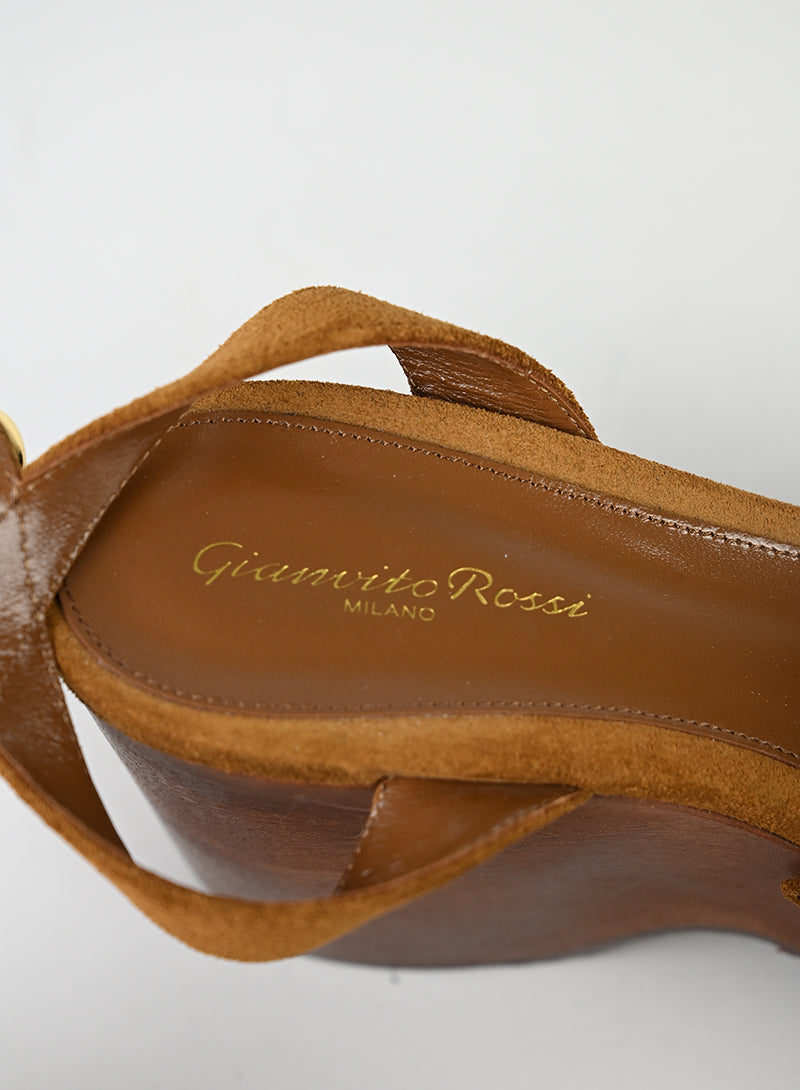 Gianvito Rossi Zeppe Cognac - N. 39 ½