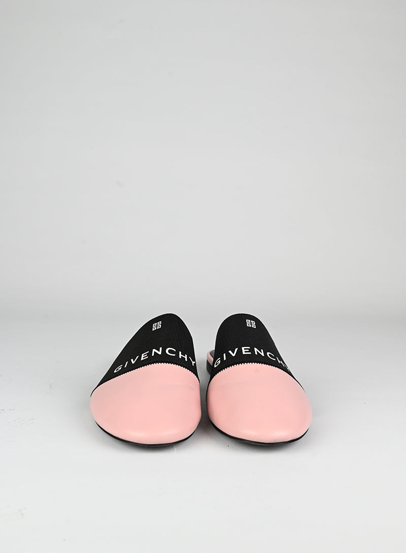 Givenchy Mules flat rosa e nere - N. 37