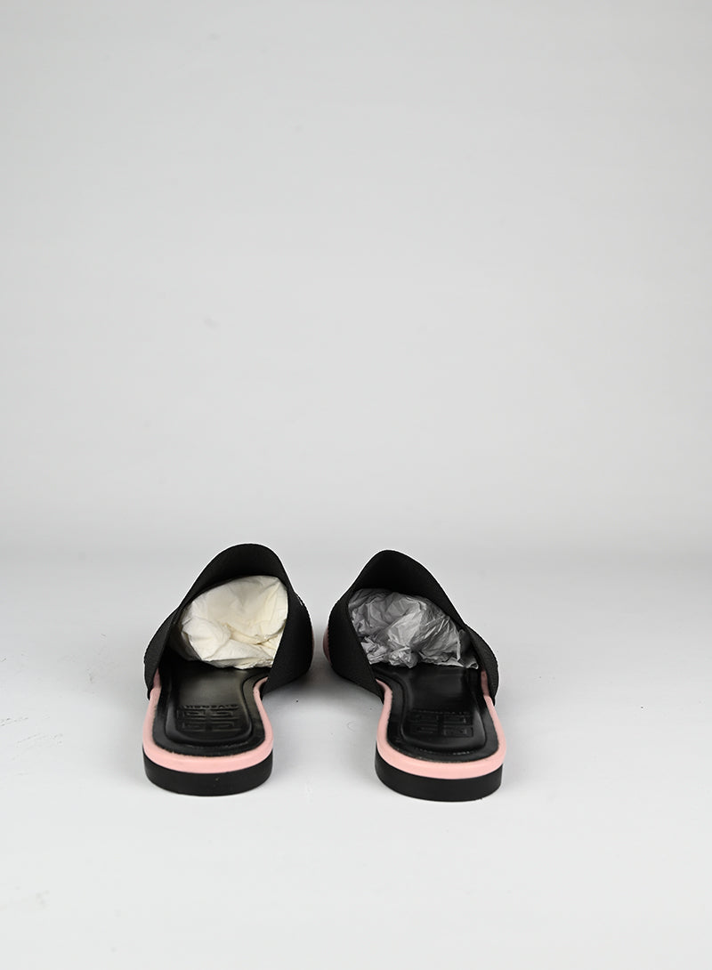 Givenchy Mules flat rosa e nere - N. 37