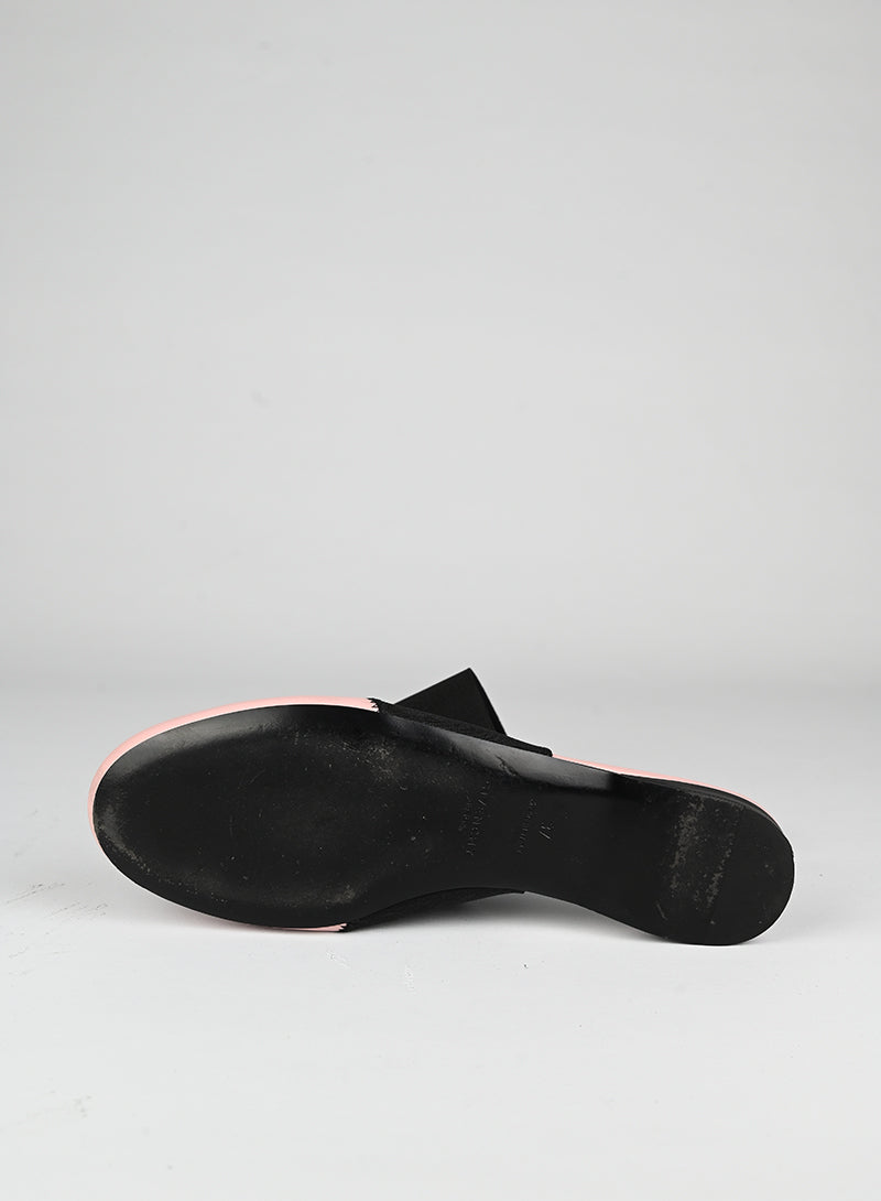 Givenchy Mules flat rosa e nere - N. 37