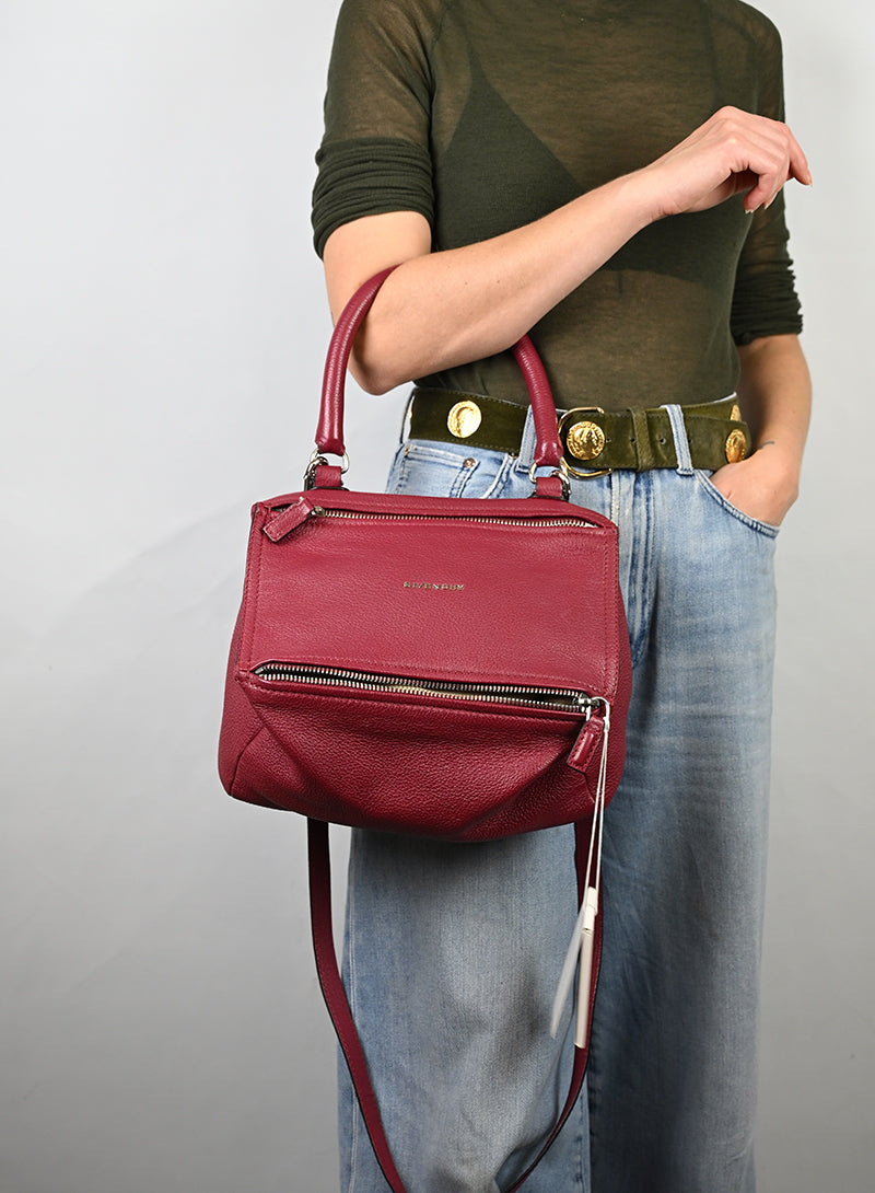 Givenchy Borsa Pandora in pelle rossa