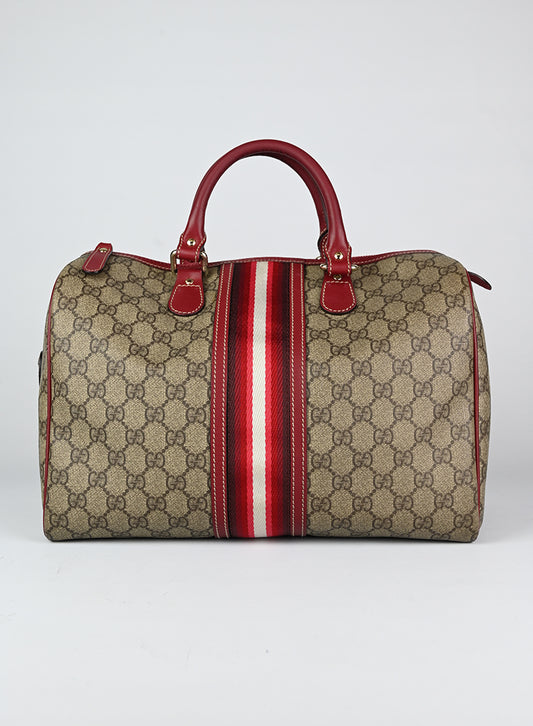 Gucci Bauletto Monogram con profili rossi