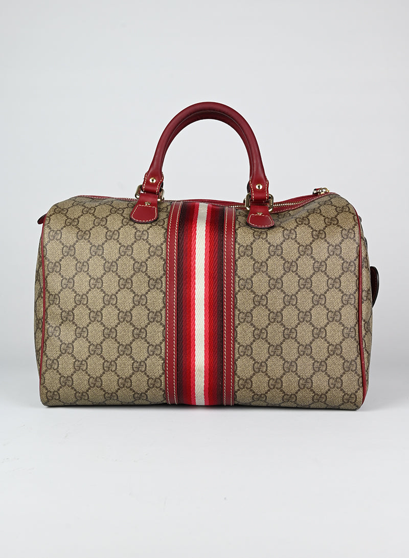 Gucci Bauletto Monogram con profili rossi