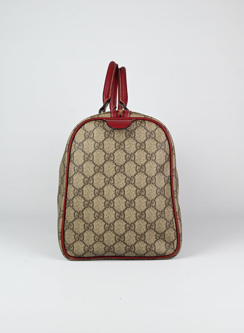 Gucci Bauletto Monogram con profili rossi