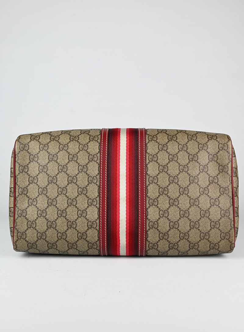 Gucci Bauletto Monogram con profili rossi