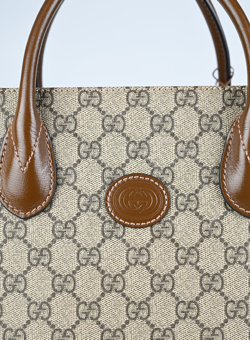 Gucci Ophidia Monogram Supreme Pelle Beige