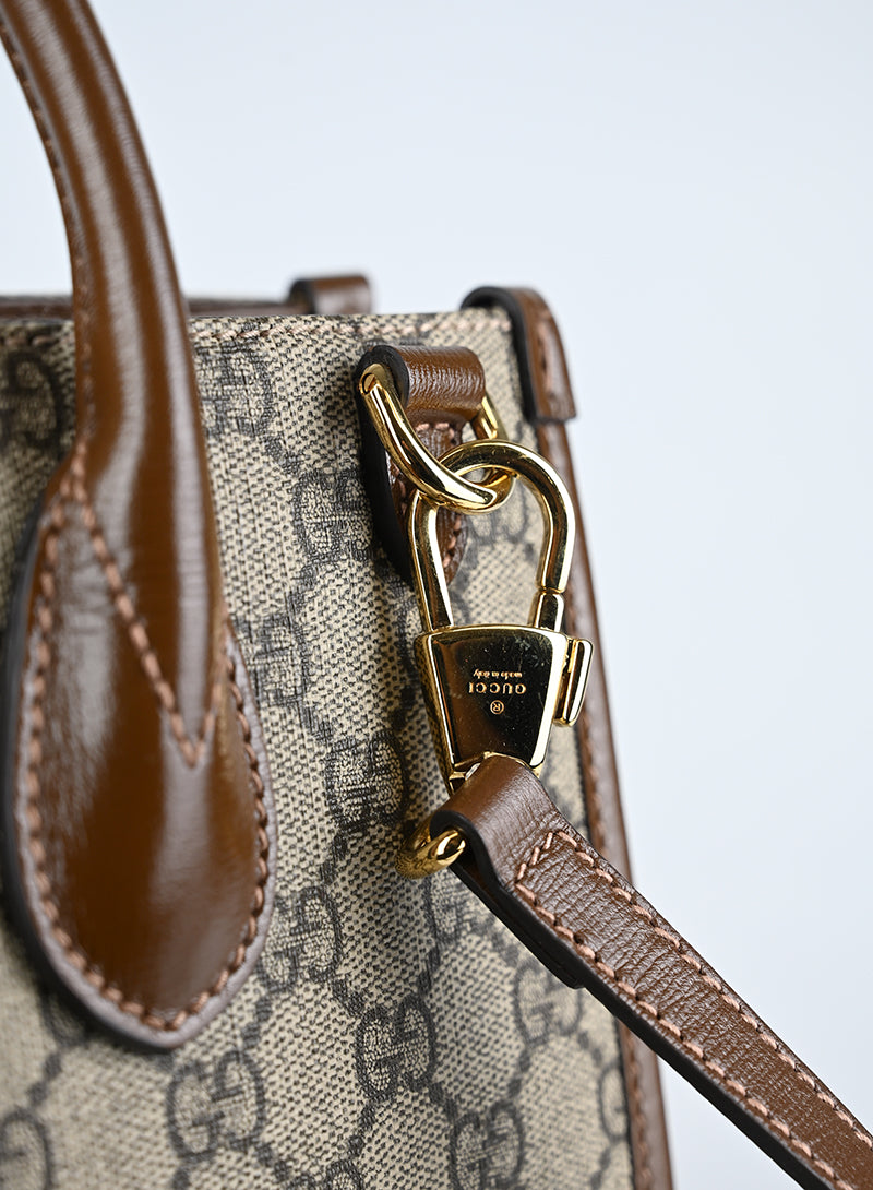Gucci Ophidia Monogram Supreme Pelle Beige