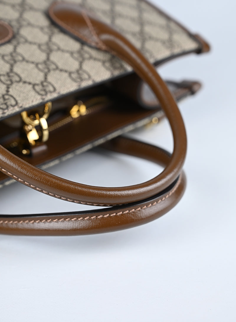 Gucci Ophidia Monogram Supreme Pelle Beige
