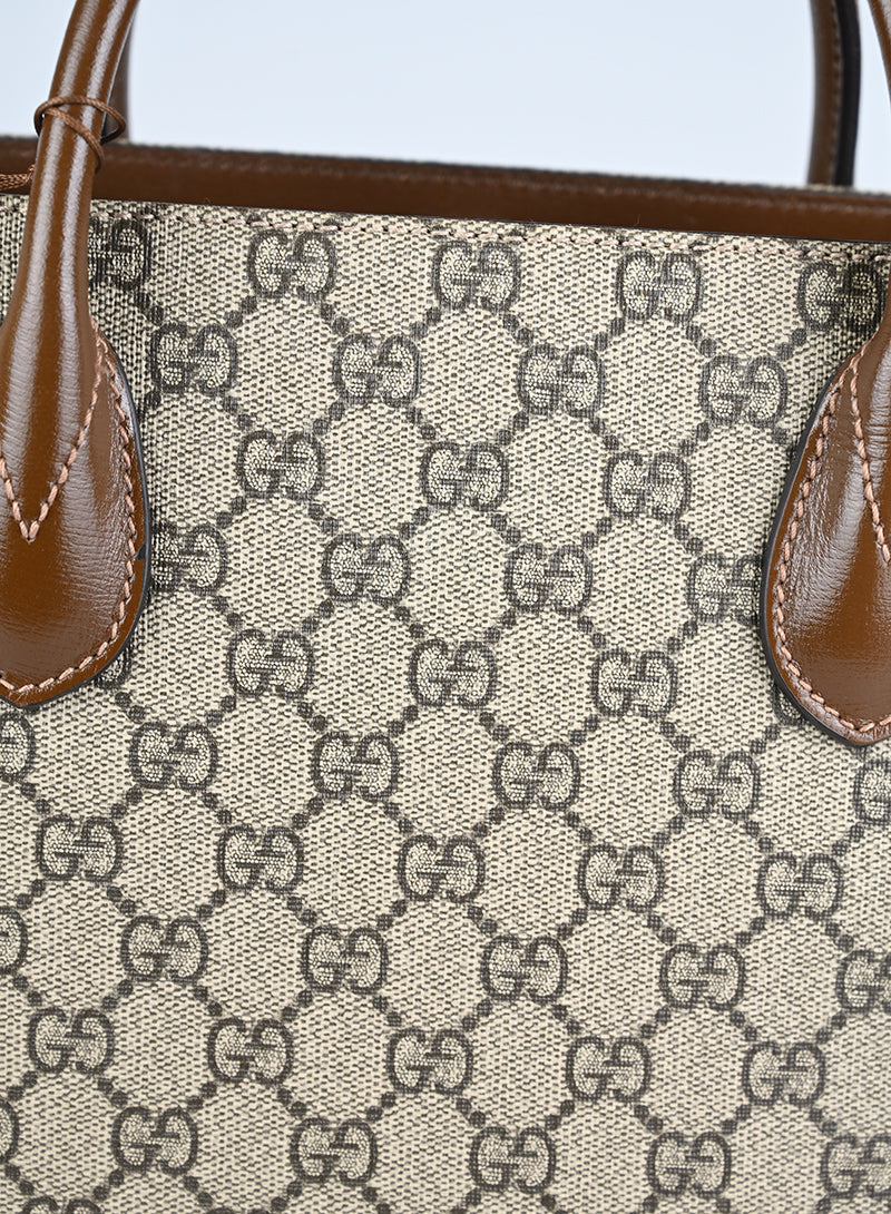 Gucci Ophidia Monogram Supreme Pelle Beige