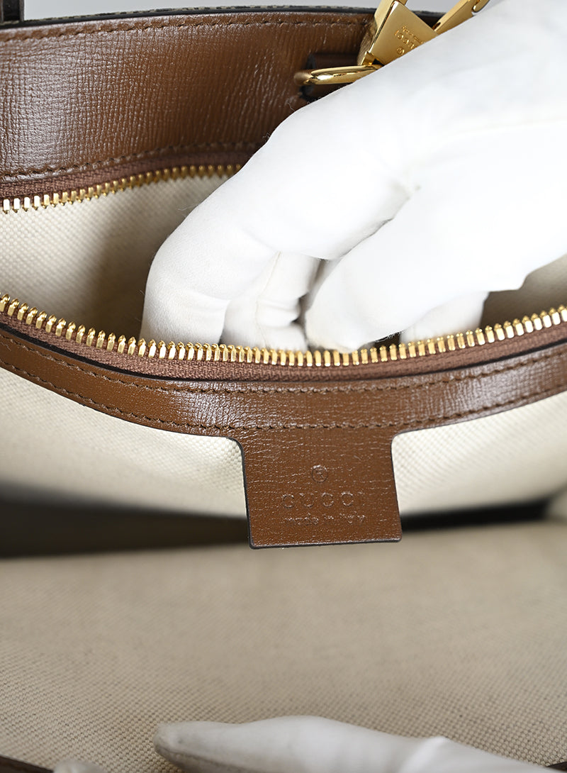 Gucci Ophidia Monogram Supreme Pelle Beige