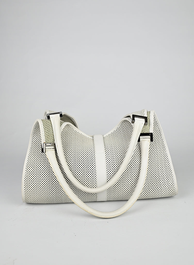Gucci Borsa Jackie in pelle bianca