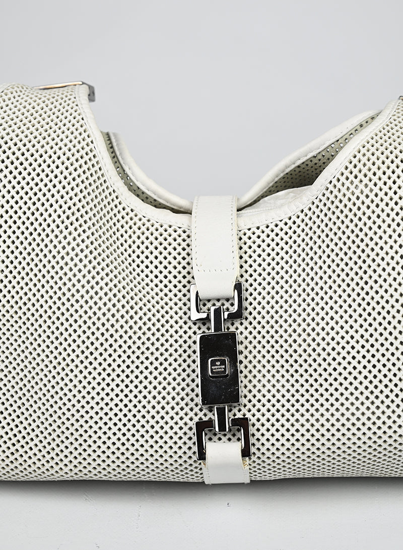 Gucci Borsa Jackie in pelle bianca