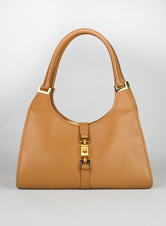 Gucci Borsa Jackie in pelle marrone