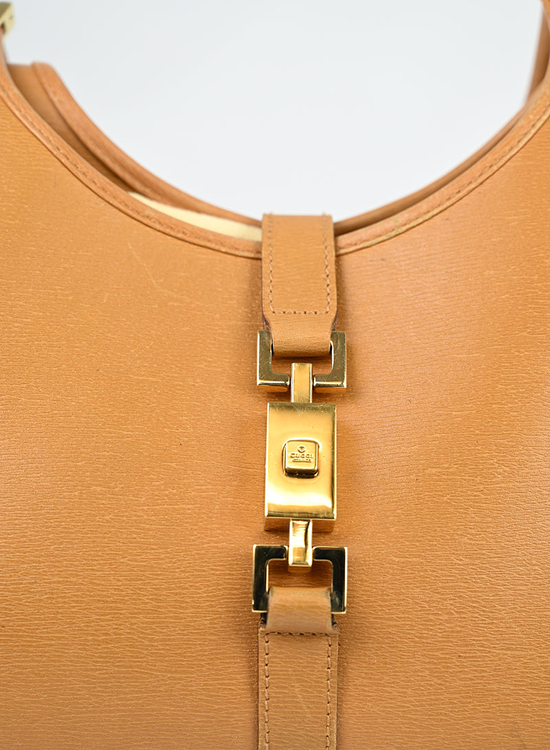 Gucci Borsa Jackie in pelle marrone