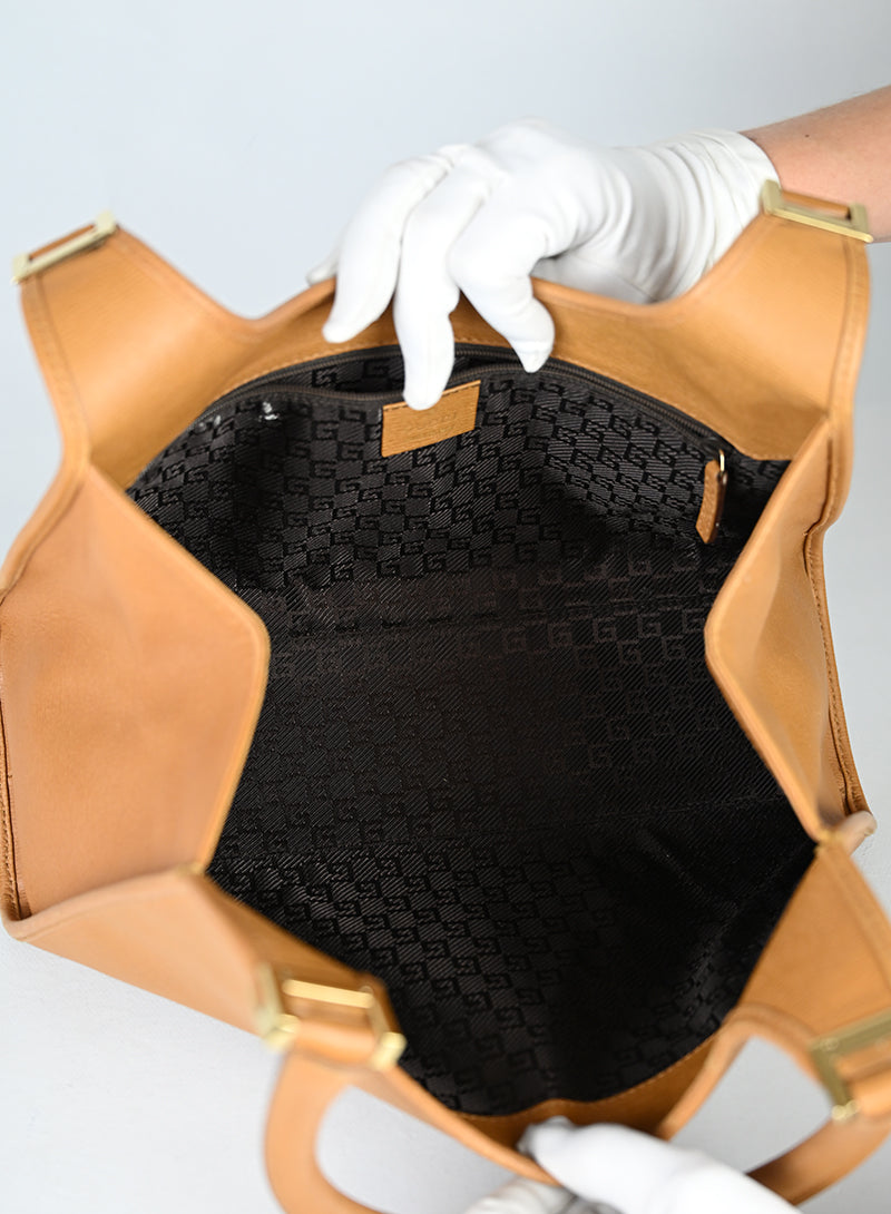 Gucci Borsa Jackie in pelle marrone