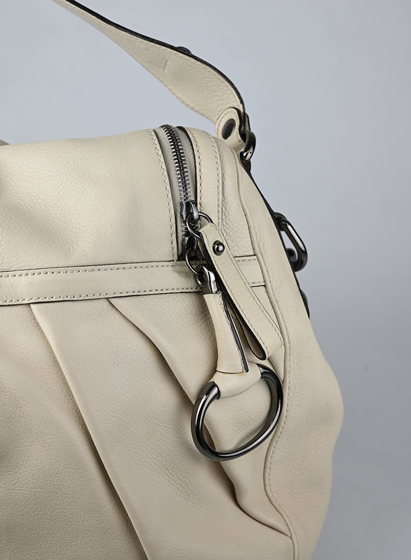 Gucci Borsa a Spalla in pelle Burro