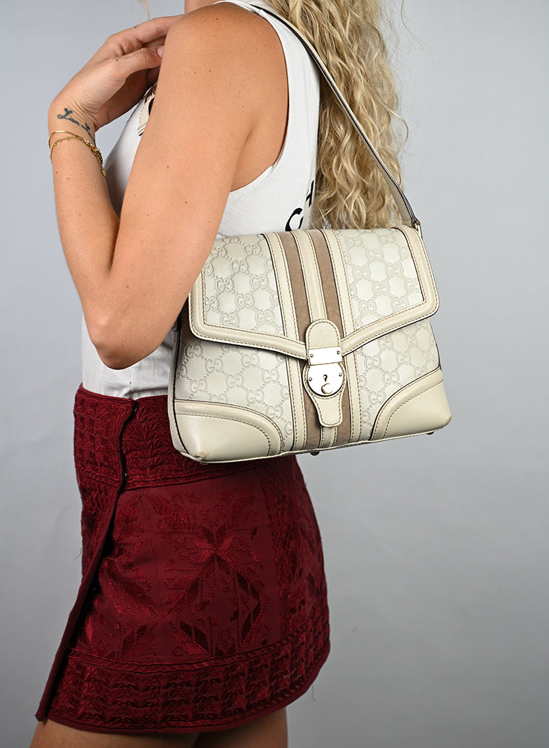 Gucci Borsa a Spalla Burro Imprimé