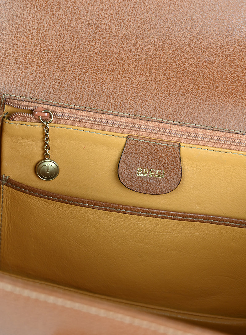 Gucci Borsa Bamboo 1947 in pelle cognac